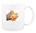 Mug with bar, innkeeper, hippo, cartoons, hippopotamus, cartoon, animal