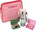 Clinique Travel Set Pink Bag # 100 8 Piece Kit