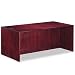 Alera RN217236MM - Verona Veneer Straight Front Desk Shell, 71w x 35-1/2d x 29-1/2h, Mahogany
