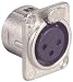 Neutrik NC3FD-L-1 XLR D Series Panel Mount Female Nickel