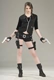 Treasure Huntress Tomb Vixen Thigh Holster Set w/ Guns Adult Halloween Costume Accessory (XFO16)