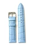 Leather Watch Band 26mm Blue