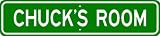 CHUCK ROOM SIGN - Personalized Gift Boy or Girl, Aluminum