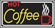 Hot Coffee Lightbox Sign