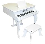 Schoenhut Fancy Baby Grand Piano- White