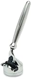 Edwin Jagger Bulbous Lined, Gillette&reg; Mach3&reg; razor and cone stand - chrome
