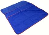 31G6O3459LL. SL160  FLUFFER MIRACLE SUPRA MICROFIBER TOWEL 24 x16 BLUE W/ BANDED MICROFIBER EDGES (3 Pack)