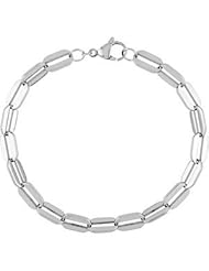 Stainless Steel Link Bracelet or Chain 08.50 Inch olished B5112