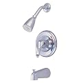 Kingston Brass Single Valve Tub and Shower Faucet/Loop Handle - Chrome
