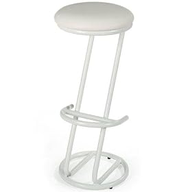 Click here to buy Milano Backless Bar Stool Non-swivel White white by Home Decorators Collection.