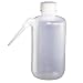Vestil BTL-NT-8 Low Density Polyethylene (LDPE) Round Side Dispensing Bottle with Narrow Neck, 2-3/8" Diameter x 5-1/4" Height, 8 oz Capacity, Clear