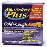 Search : Alka-Seltzer Plus Cold & Cough Medicine, Effervescent Tablets - 20 ea
