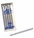 GROBET TUNGSTEN VANADIUM STEEL TWIST DRILL #77 PACKAGE OF 6 ISO NO. 014 .0512"