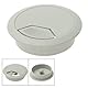 Plastic Computer Desk Grommet Cable Hole Cover Gray