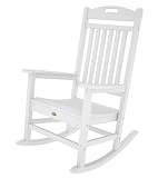 Trex Outdoor Furniture Yacht Club Rocker Chair, Classic White