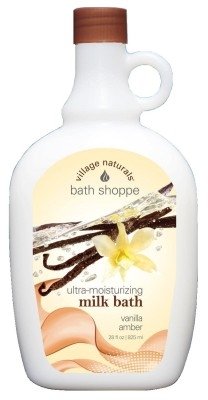 Village Naturals Bath Milk Bath Ultra-Moist Vanilla Amber 28oz