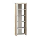 Review D-Scan  / Network 5-Shelf Bookcase- Maple/ White