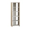 Network 5-Shelf Bookcase- Maple/ White