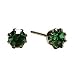 Crystal Peridot Birthstone Stud Earrings for August