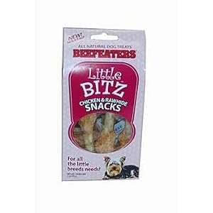 Beefeaters DBF1434 Chicken Meat Rawhide Dumbbell