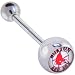 Jewelry : Major League Baseball LOGO Barbell Tongue Ring - Boston Red Sox