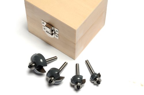 MLCS 6082 1/4-Inch Shank Cove Router Bit Boxed Set, 4-Piece