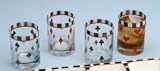 Poker Beverage Glass Sold Each Assorted Styles ( Economy )