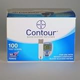 Bayer's CONTOUR Test Strips - 2 Boxes of 50 - Box of 100