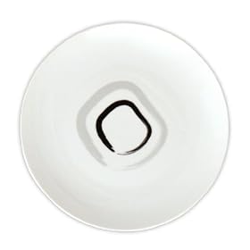 Quid - 7039048 - Classic Style Black & White - 6 Assiettes Dessert - 20 - Rond Porcelaine Clarke