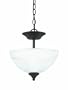 Thomas Lighting Pl8614-63L Tahoe Two-Light Convertible Energy-Star Certified Semi-Flush Or Chain-Hung Fixture, Painted Bronze