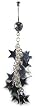 Stainless Steel Stars Belly Ring with Clear CZ - Sold Individually