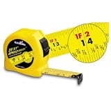 Komelon SM3925 25 x 1" Speed Mark Fractional Graduation Steel Power Tape Measure