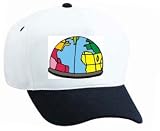 White Cap with "paper weight", geography, Earth, world, spherical, globe, planet, orb