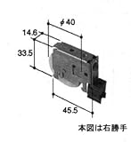 旧立山アルミ部品 引違い窓 戸車：戸車(下かまち)[TO120] [SI]シルバー×勝手：左勝手