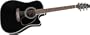 Takamine EF341SC Dreadnought Cutaway Acoustic-Electric Guitar (Black, With Case)