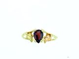10K yellow-gold Pretty Ladies Black Hills Gold Garnet (January Birthstone)