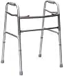 Folding Walker, Oversized, Aluminum Construction, Two Release Button