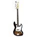 Musical Instruments : Crescent 43" Sunburst Electric Bass Guitar with Accessories & Guitar Stand