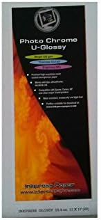 Inkpress Photo Chrome U-Glossy 10.4 mil / 240 gsm 20 Sheets 11" x 17"