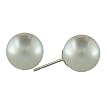 White Akoya Pearl Earrings - 67 mm.
