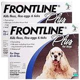 Frontline Plus for Medium dogs 23-45 Lbs 2-pack (6 applications) (2-pack (3-applications per pack))