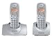 Electronics : Panasonic TG1102E Twin DECT Cordless Phone - Silver