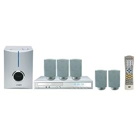 Coby DVD-727 5.1 Channel DVD Player with Home Theater Speaker System