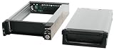 StarTech.com Professional Aluminum Black ATA133 Removable Hard Drive Drawer DRW150ATABK - Storage mobile rack - black