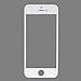 NEEWER Outer Front Screen Glass Lens Replacement For Apple iPhone 5 (White)
