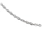 14k White Gold 1mm Singapore Chain Necklace, 18"