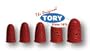 Tory Red Rubber Finger Pads Size 14 - 12/box