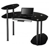 Review Stacks and Stacks CT-012B / Black Glass Laptop Desk (Black) (41.5
