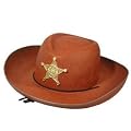 Hut Cowboy, braun mit Stern f�r Kinder
