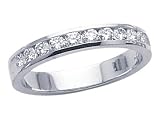 0.50 cts Round Diamonds Band - Platinum, 18kt White or Yellow Gold